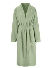 Bademantel Veloursfrottier Damen Größe M,L,XXL petrol Kapuze Gürtel 120 cm