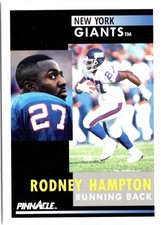 Rodney Hampton 1991 Pinnacle #23 New York Giants