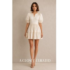 Ulla Johnson Amelia Mini Dress 2 Cream NEW