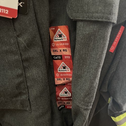 New Bulwark Flame Resist Coverall Size 3XL Reg Cat 2 IQ Series With Reflective - Bild 2 von 7