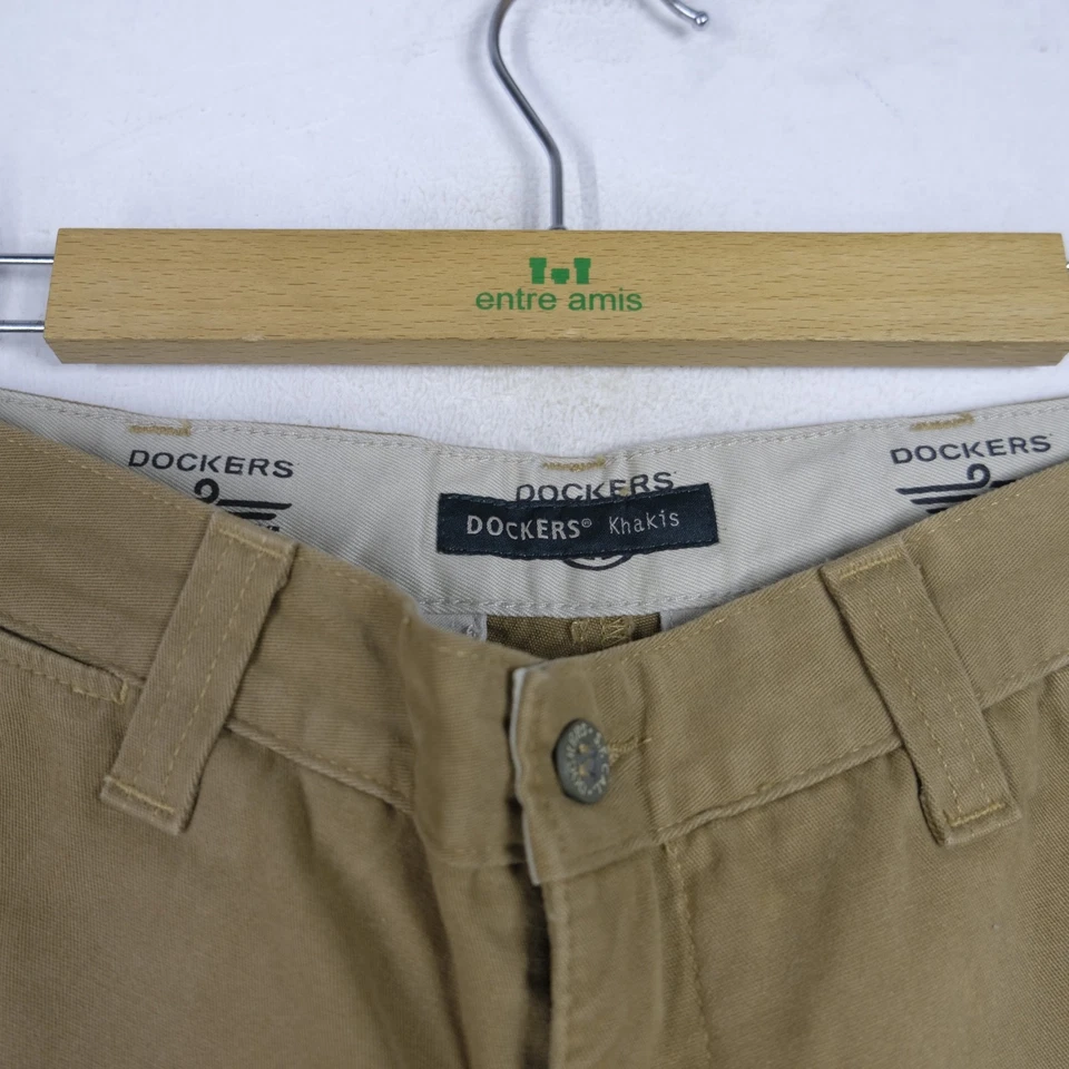 Pantalone DOCKERS Uomo Taglia W29 L32 Uomo Cotone Beige Comodo Casual Logo - Imagen 3 de 4