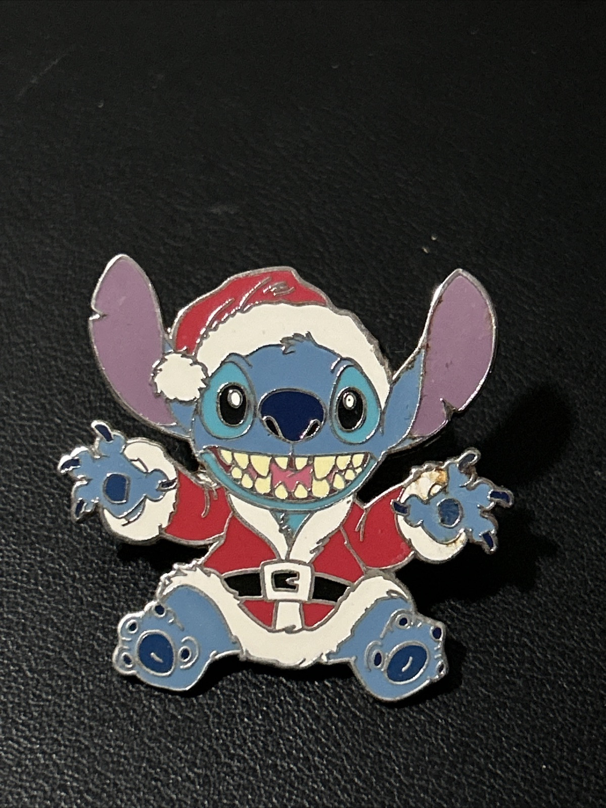 Disney Lilo & Stitch Christmas Stitch Santa Suit Trading Pin 2002 WDW Vintage