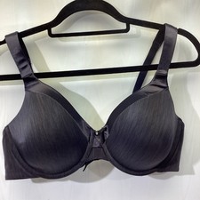 Vanity Fair Bra 40C Black Satin Trim Soft Cup 3 Hook Underwire 76338