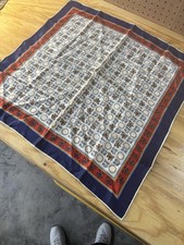 Vintage Patriotic Silk Scarf America 200 Year Anniversary 1776-1976