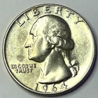 1964 P Washington 90% Silver Quarter Nice Circulated Condition US 25c - 03