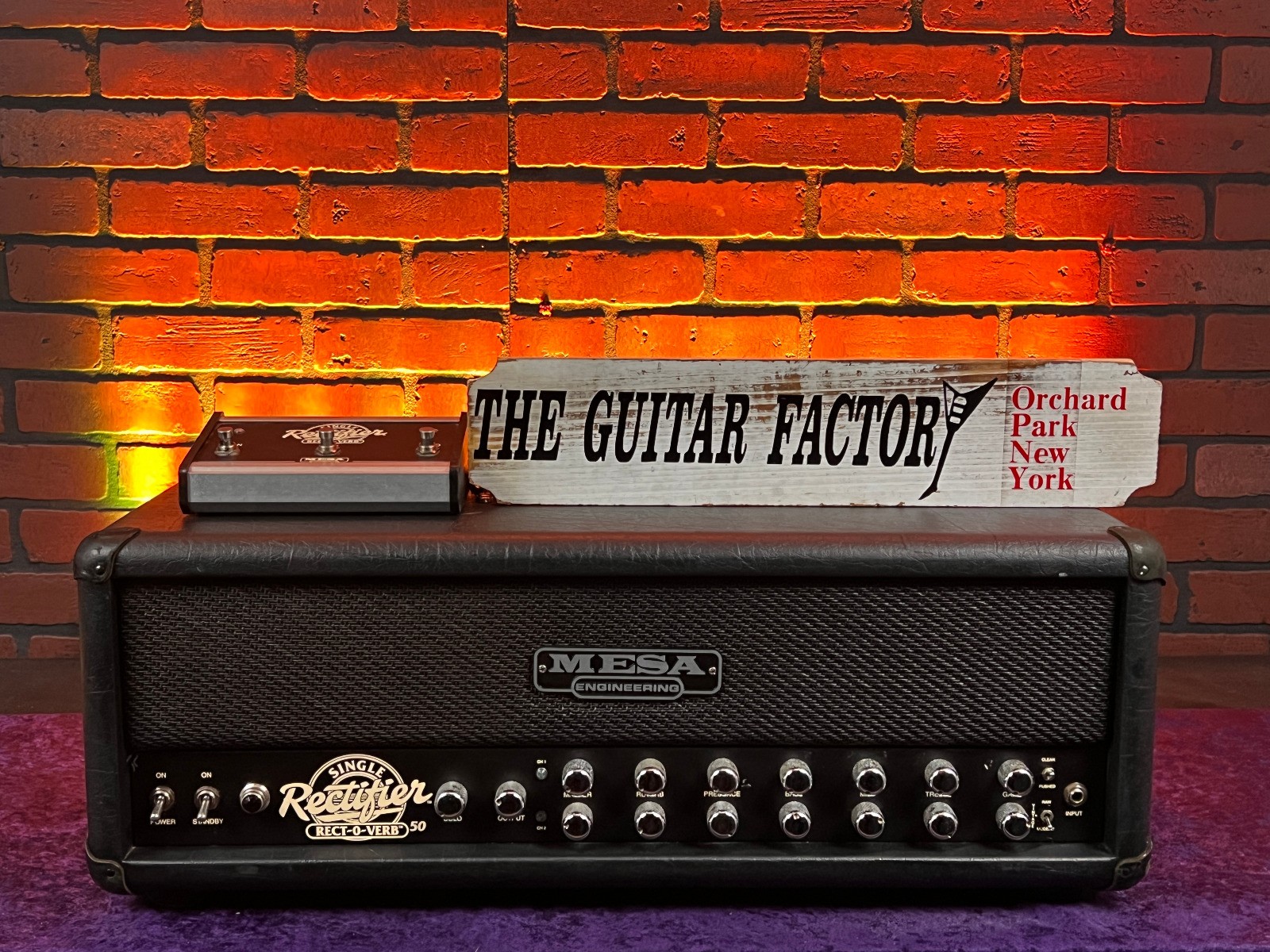 Mesa Boogie Single Rectifier Rectoverb 50 Head w/ Foot Switch