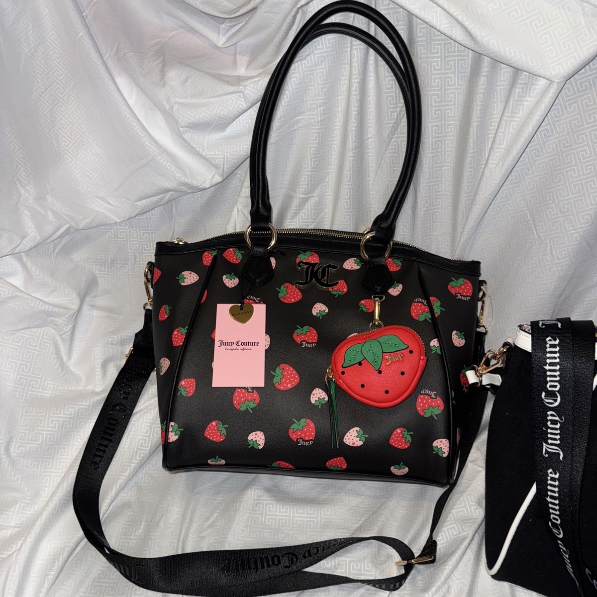 Juicy Couture, Strawberry, Handbags, And Wallet Lot