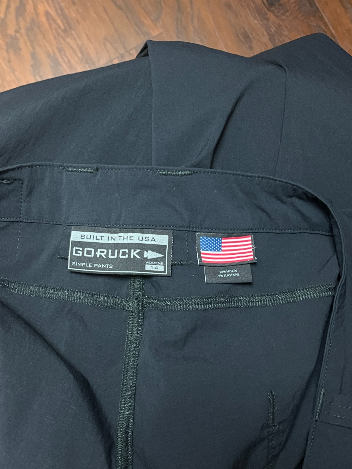 GORUCK Simple Pants Black Stretch Performance Lig… - image 4