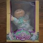 Cabbage Patch Kids Preemies Baby Doll Soft Body Blue Eyes in Original Box 1991