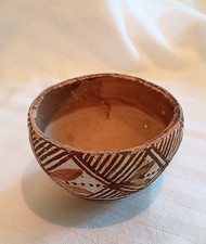 Early Isleta Pueblo Pottery Bowl c 1930s 3x 1...