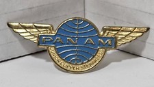 Vintage Pan Am Junior Clipper Stewardess Pin Wings Airline Memorabilia Badge