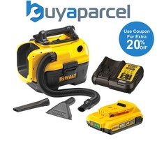 Image of DeWalt DCV584L Flexvolt XR 14.4V 18v Wet Dry Cordless Corded Vacuum +2ah Battery