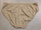 Sexy Satin Unisex Brief Panties Beige XL — photo 2