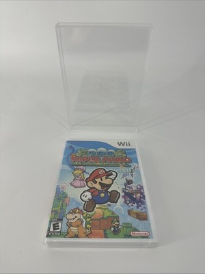 Super Paper Mario (Nintendo Wii 2007) 1st Print White Label with Hard Case *READ