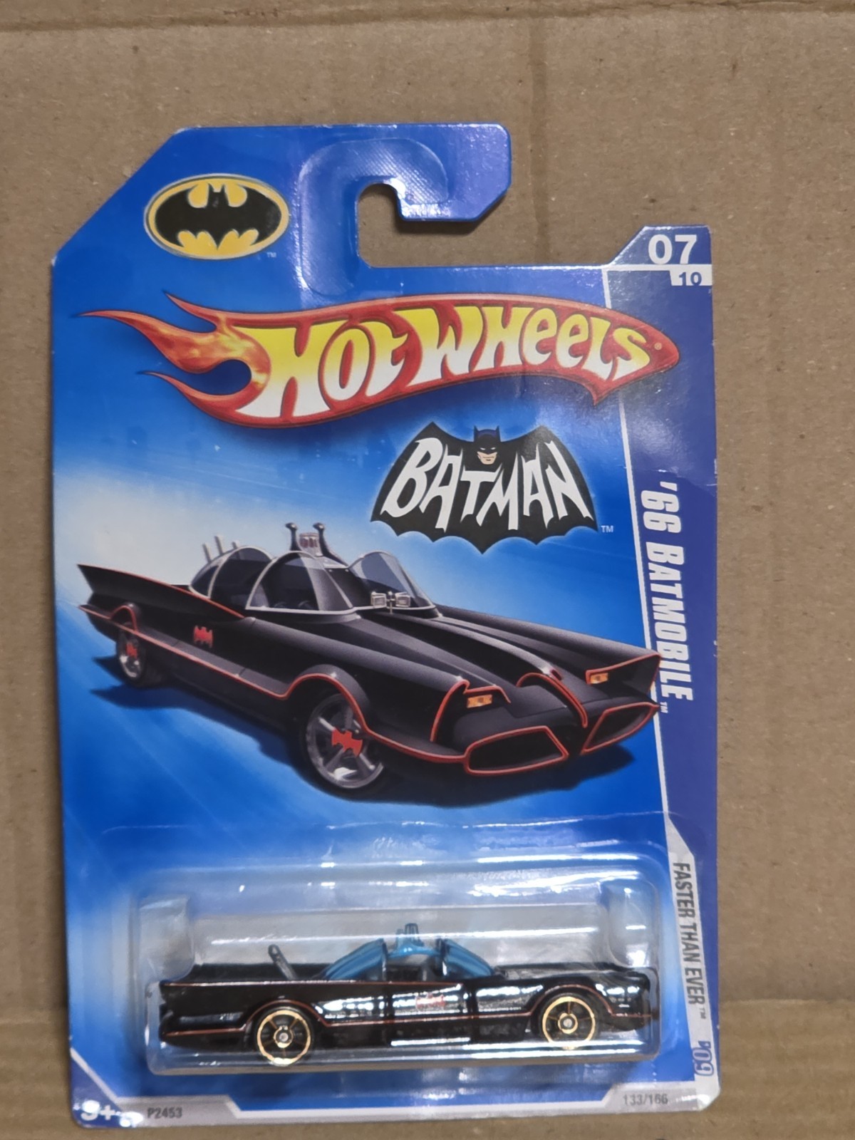 Hot Wheels 2009 Faster Than Ever Series 07/10 '66 Batmobile Black