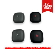 Lot of 4 Salvage Beats Fit Pro Earbuds  Cases - For Parts/Repair ONLY