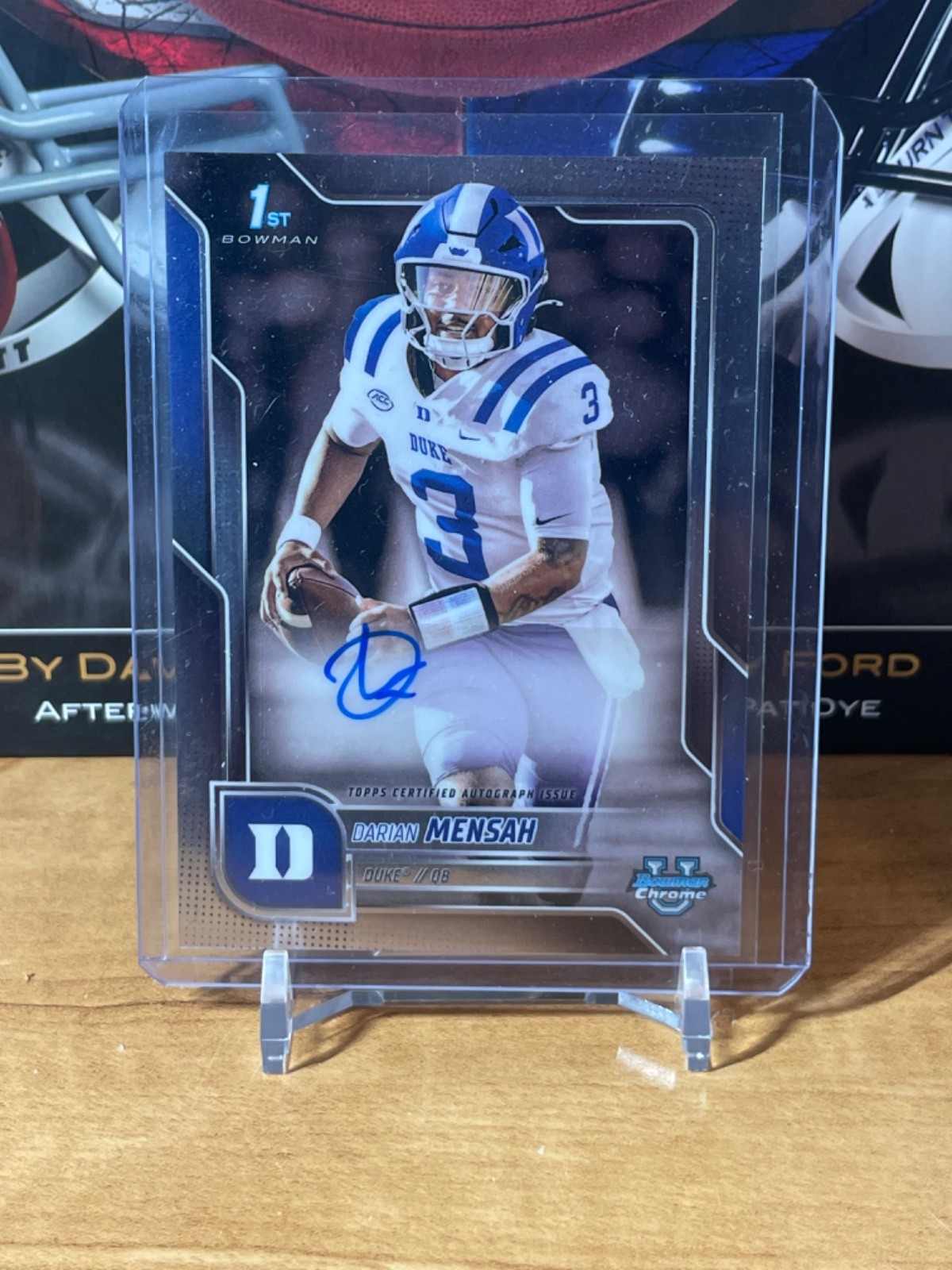 2025 Bowman University Chrome - Chrome Prospect Autographs Darian Mensah #BCA-DM