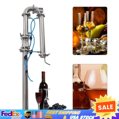 Brew Wine Making Tool 2" in Stainless Still Moonshine Reflux Distilling Column