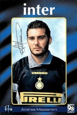 cartolina calciatori Inter 97/98 Mazzantini