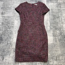 Boden Dress Women 6 Multicolor Tweed Woven Shift Preppy Uptown Old Money Teacher