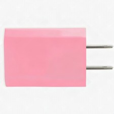 Pink USB Wall Charger Block 5V 1A AC Power Adapter Universal Home Travel - New
