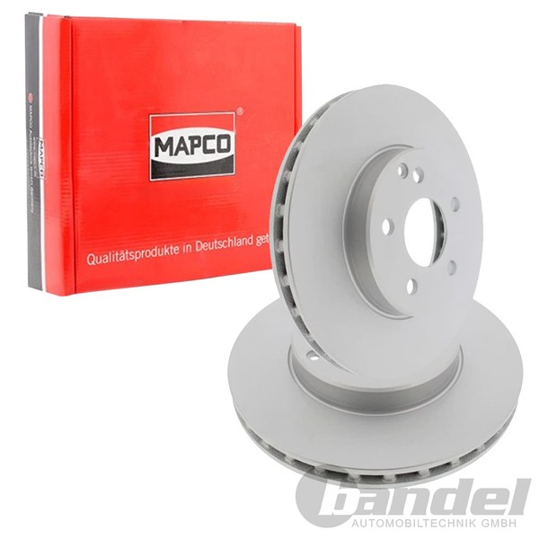 2X Mapco Bremsscheiben 295Mm BelÜFtet Vorne Passend FüR Mercedes E-KLASSE | 1581-image