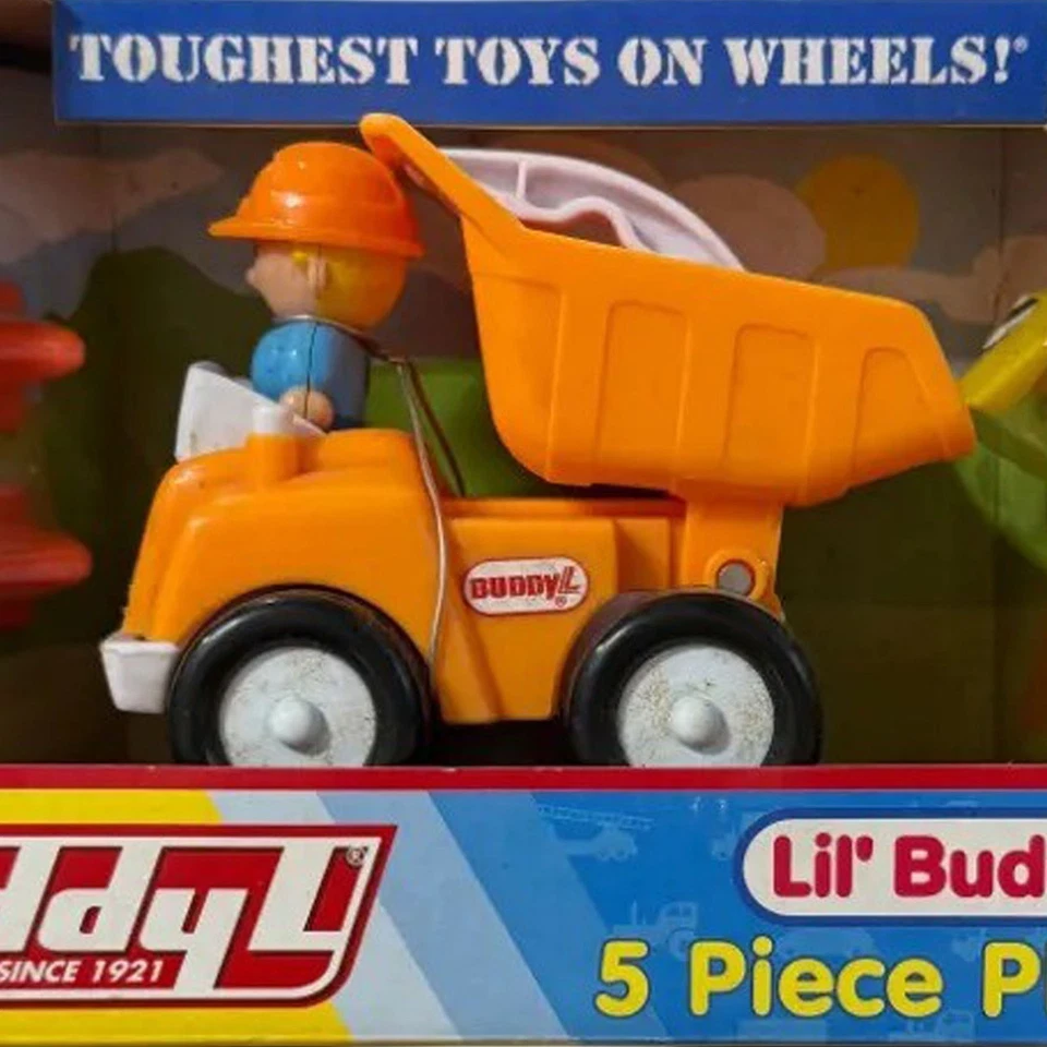 Lil' Buddys 5 Piece Construction Dump Truck Playset NEW - Image 3 of 4