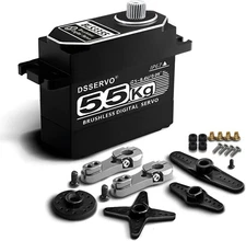 Brushless Servo 55KG Full Metal High Torque Digital RC Servo... 