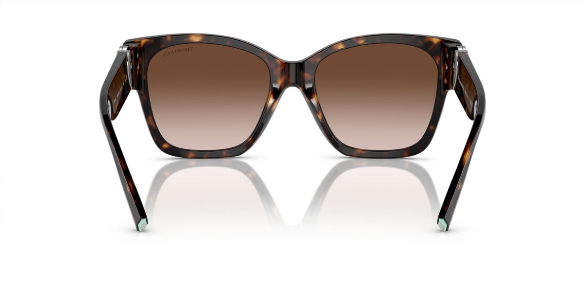 Tiffany & Co TF 4216 8015/3B Havana Brown Sunglasses Gradient 54 18 135 READ Tiffany & Co. Brown Square Sunglasses for Women | eBay main image 4