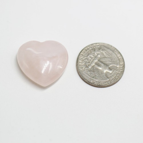 1 ZOLL Puffy Heart natürlicher Rosenquarz Amethyst Kristall | polierter Quarz - Bild 2 von 6