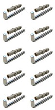10 Schraubhaken 5,5x55 mm + 10 D&uuml;bel 8 Set Metallhaken Hakenschrauben frei Haus