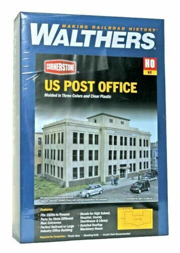 Walthers HO Scale Cornerstone 933-3782 United States Post Office Building