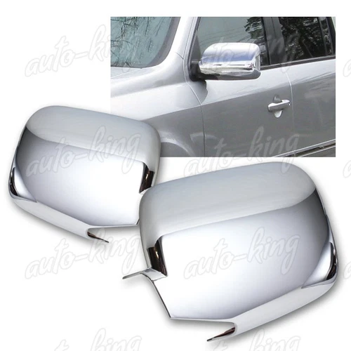 CHROME ABS PLASTIC SIDE VIEW MIRROR COVERS CAP 2-PCS KIT FIT 09-15 HONDA PILOT