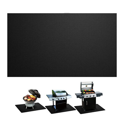 50*36 inch Under Grill Mat for Outdoor Grill Double-Sided Fireproof Grill Pad