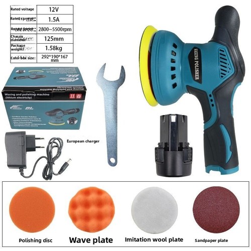Akku Poliermaschine Auto - Kabelloser Polierer Mit 6 Geschwindigkeiten & Zubehör