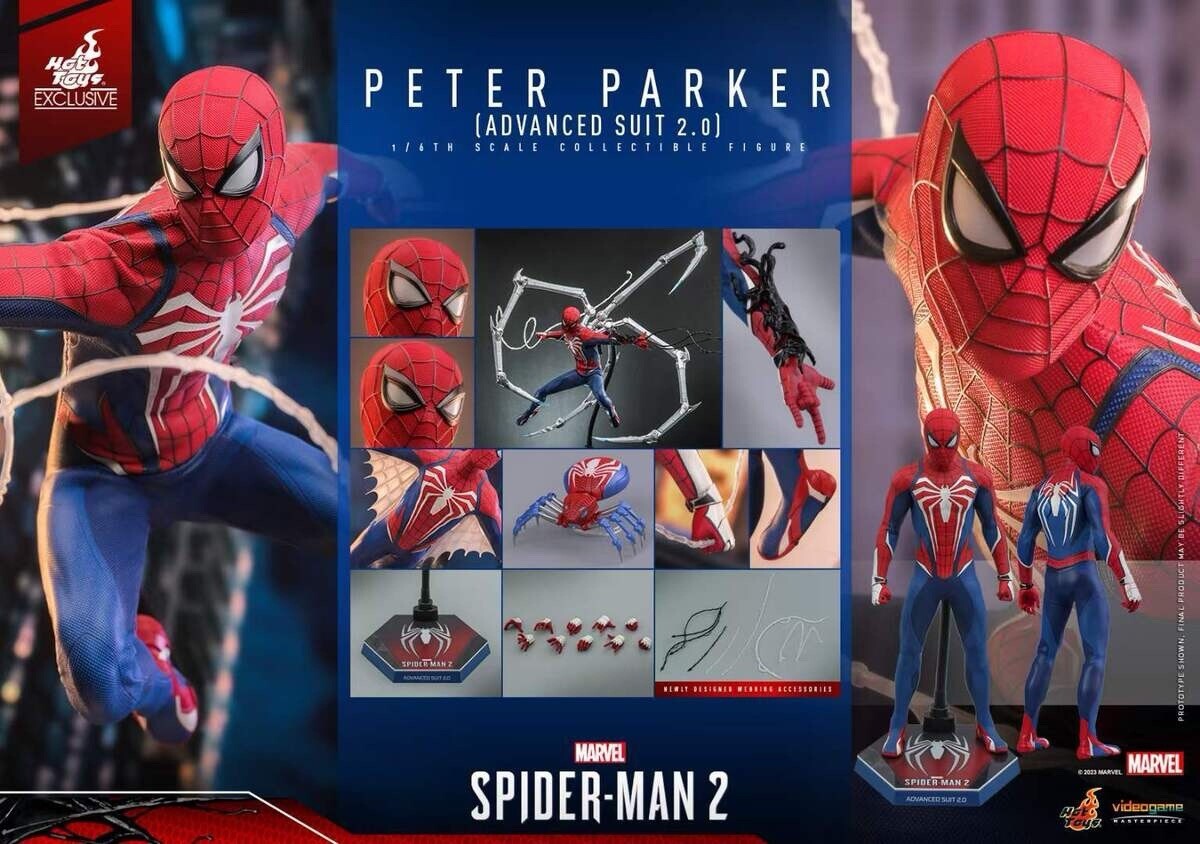 アメコミ Hot Toys Spider-Man 2 Advanced Suit 2.0 Hot Toys Spider-Man: Advanced suit 2.0 | eBay UK