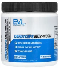 EVL Cordyceps Mushroom – 75 Servings | Vegan | Immune Support | 100% Organic