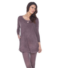 Rock Cotton Sz 3 Rounded Bottom Tunic Vintage Wash Red Made in USA