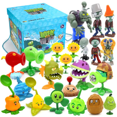   Plants vs Zombies 2 Full Toy Set Boxed | PVZ Action Figures Map Gift for Kids