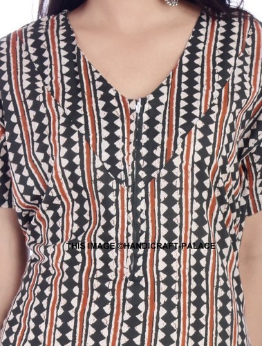 Ladies Women Nightwear Printed 100% Cotton Short Sleeve Long Nightdress Maxi - Picture 11 of 31