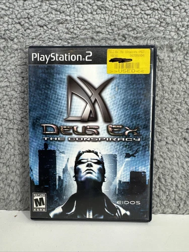 Deus Ex The Conspiracy (PlayStation 2 PS2, 2002) Complete CIB  + Reg