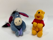 Disney Winnie the Pooh Bear and Eeyore mini bean bag plush set