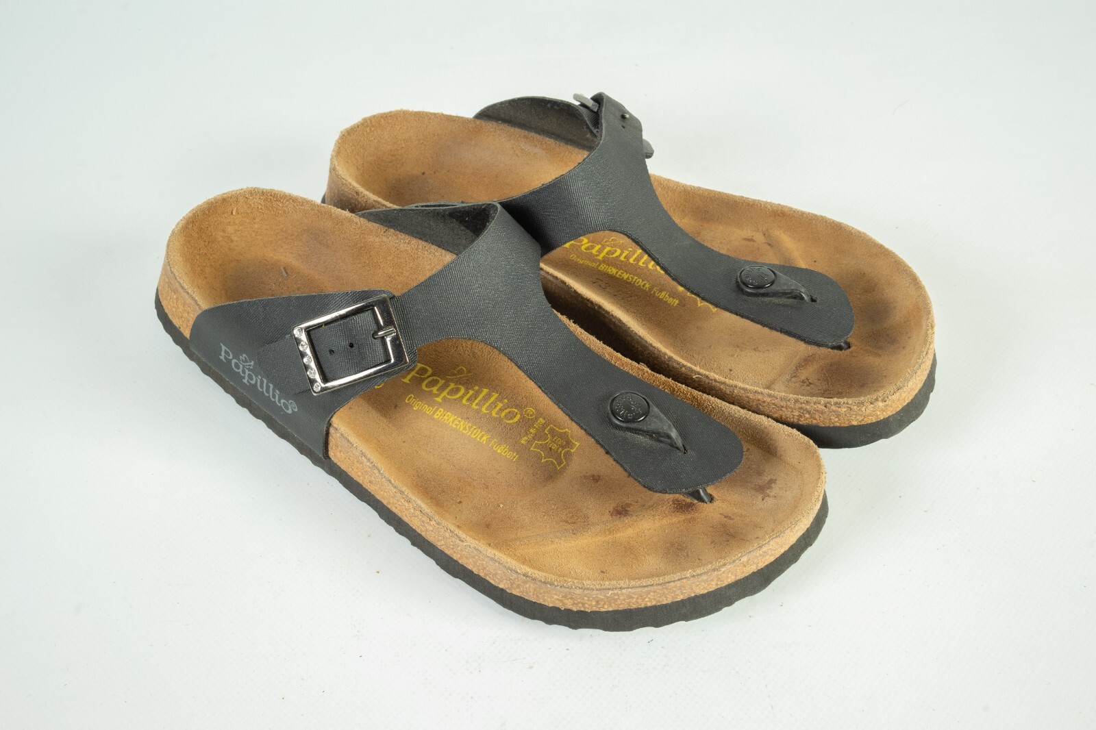 Birkenstock Papillio Gizeh Black Sandals Shoes Size 40 L9 260cm