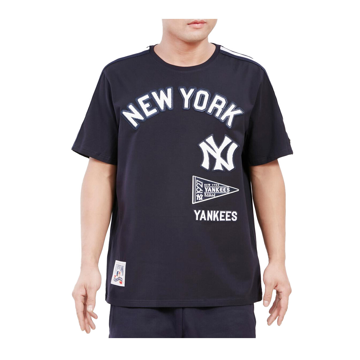 Мужская футболка Pro Standard MLB New York Yankees Mens Midnight Navy SJ с круглым вырезом горловины