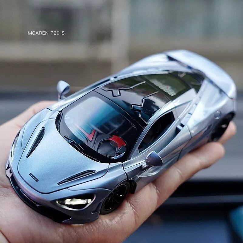 1 32 Scale McLaren 720S Light Sound Pull Back Diecast Model Car Kids Toy Gift
