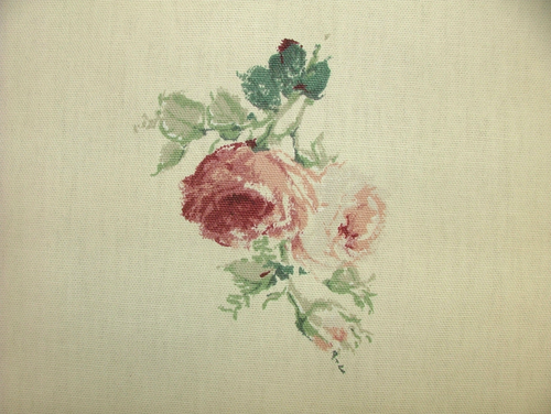 3 Metres Rosanna Cream Floral Cotton Fabric Curtain Cushion Upholstery - Photo 3/10
