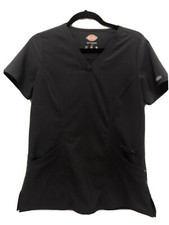 Dickies Scrubs Womens S Pewter Top Only Medical Dental Vet Nurse Pockets