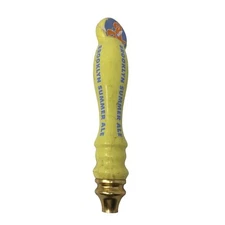 Brooklyn Summer Ale Yellow Ceramic Beer Tap Handle (Cracked in some areas)
