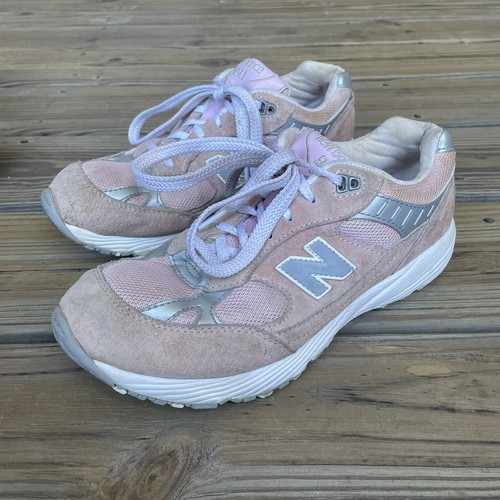 New Balance 991 KJ991PKG Pink Silver Sneakers US Kids Men's 6 Women's 7.5