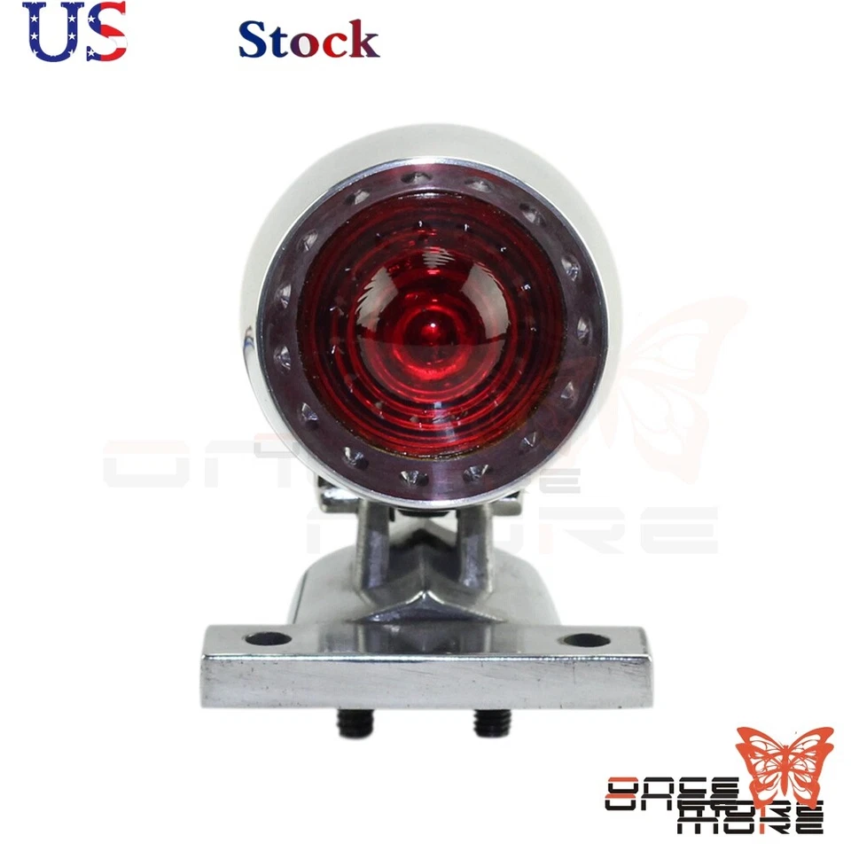 Bullet Motorcycle Aluminum Taillight License Plate Light For Kawasaki KLX250 - Image 3 of 4